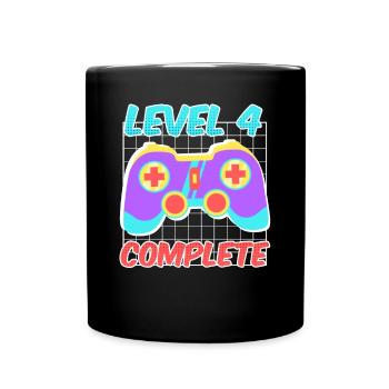 4ème anniversaire garçon 4 ans - Mug uni - noir - Devant