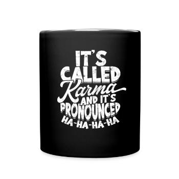 Karma Méditation Destin Idée Cadeau S - Mug uni - noir - Devant