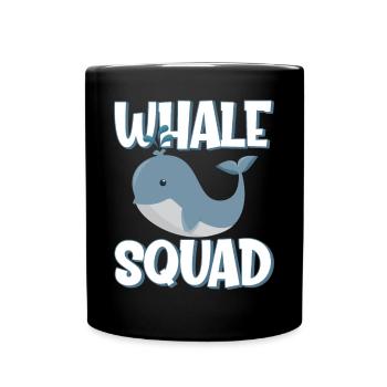 Whale Squad - Tasse einfarbig - Schwarz - Vorne