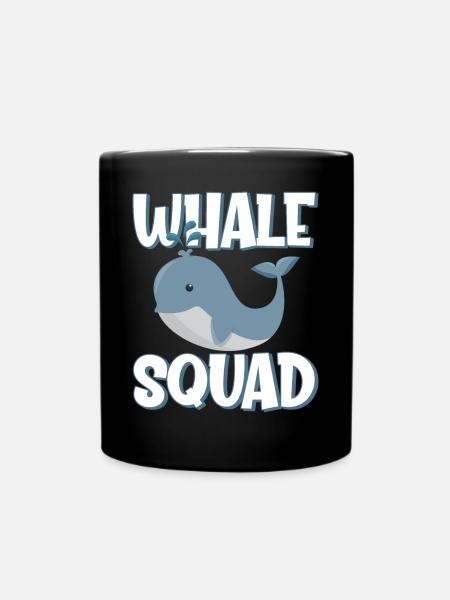 Whale Squad - Tasse einfarbig - Schwarz