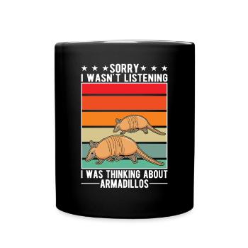 Armadillo Gift Armadillo - Full Colour Mug - black - Front