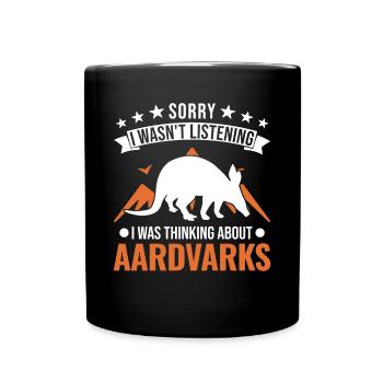 Aardvark Gift Aardvark - Full Colour Mug - black - Front
