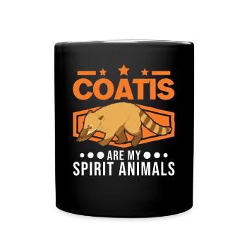 Coati Spirit Animal Proboscis Coati - Mug uni - noir - Devant
