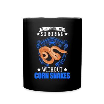 Corn Snake Cadeau Corn Snake - Mug uni - noir - Devant