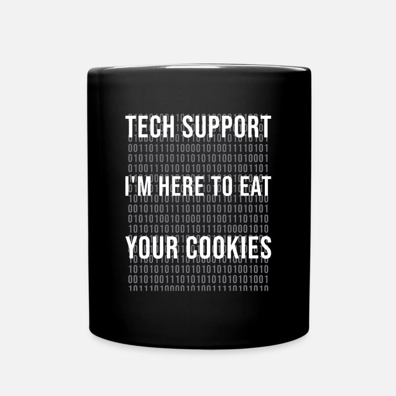 technischer Support lustig Spass Informatik - Tasse einfarbig - Schwarz