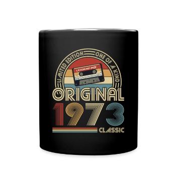 50e anniversaire Né en 1973 Original 1973 Classique - Mug uni - noir - Devant