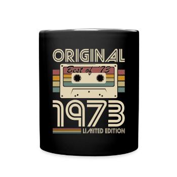50e anniversaire né en 1973 Original Best of 1973 - Mug uni - noir - Devant
