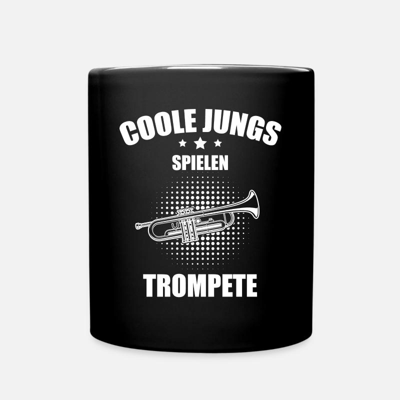Trompete Trompetenspieler Trompeter - Tasse einfarbig - Schwarz