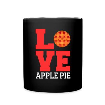 Apple pie - Full Colour Mug - black - Front