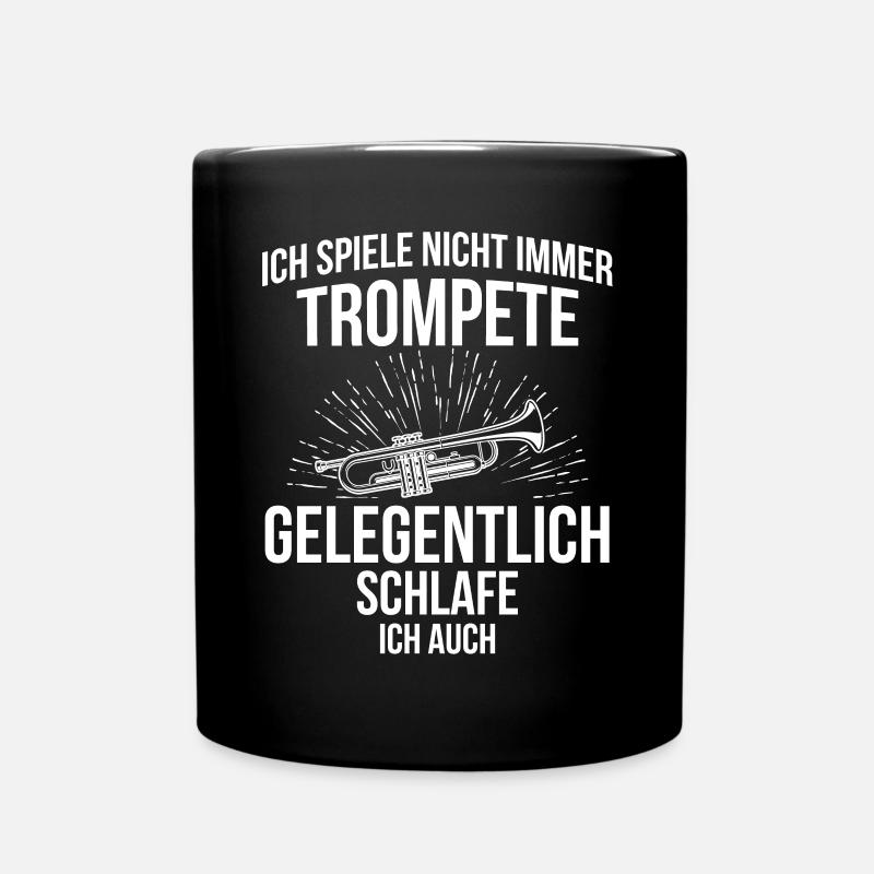 Trompete Trompetenspieler Trompeter - Tasse einfarbig - Schwarz