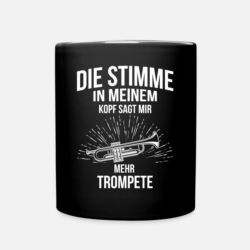 Trompete Trompetenspieler Trompeter - Tasse einfarbig - Schwarz