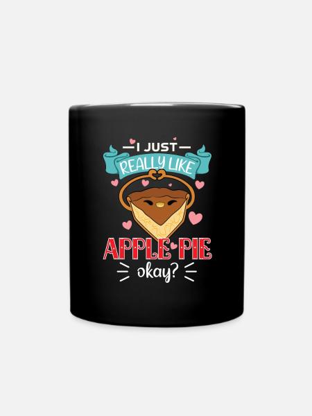 Tarte aux pommes - Mug uni - noir