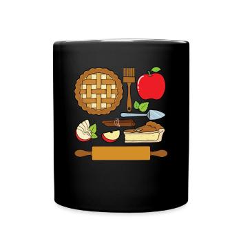 Apple pie - Full Colour Mug - black - Front