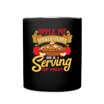 Apple pie - Full Colour Mug - black - Front
