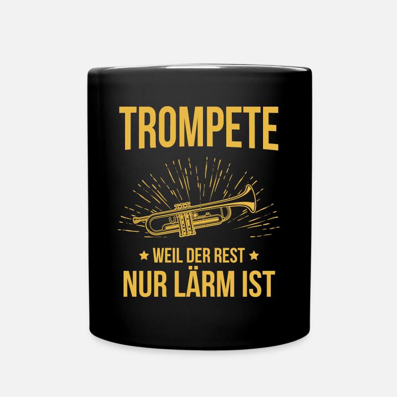 Trompete Trompetenspieler Trompeter - Tasse einfarbig - Schwarz