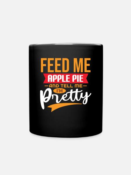 Apple pie - Full Colour Mug - black