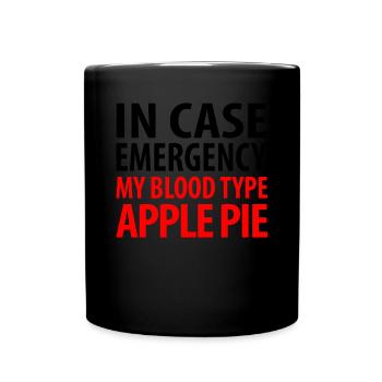 Apple pie - Full Colour Mug - black - Front