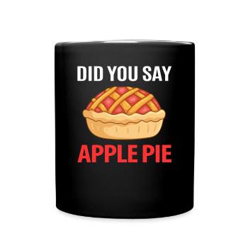 Apple pie - Full Colour Mug - black - Front