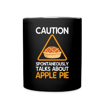 Apple pie - Full Colour Mug - black - Front