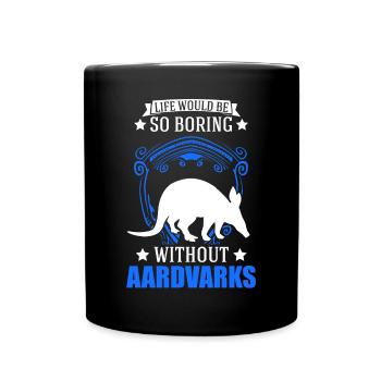 Aardvark Gift Aardvark - Full Colour Mug - black - Front