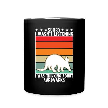 Aardvark Gift Aardvark - Full Colour Mug - black - Front