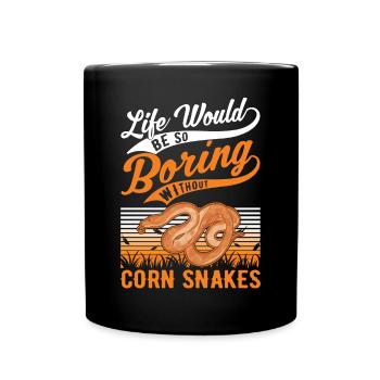 Corn Snake Cadeau Corn Snake - Mug uni - noir - Devant