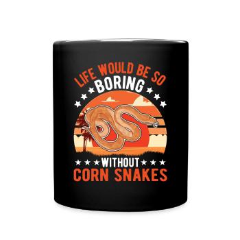 Corn Snake Cadeau Corn Snake - Mug uni - noir - Devant