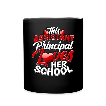 Principal Deputy Principal Gift - Full Colour Mug - black - Front