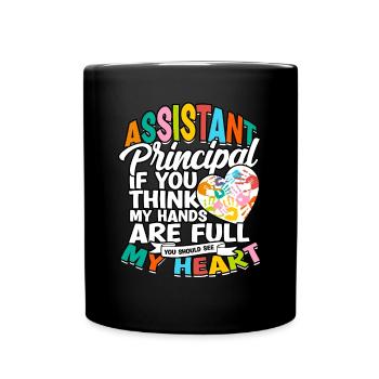 Principal Deputy Principal Gift - Full Colour Mug - black - Front