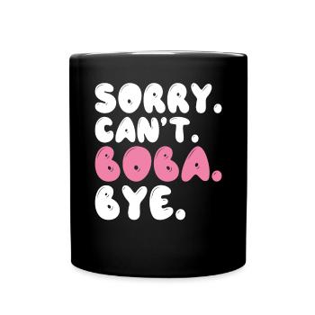 Bubble Tea Lover Gift - Full Colour Mug - black - Front