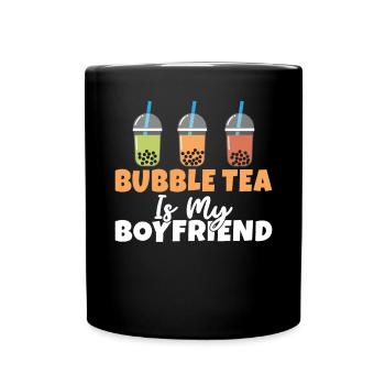 Bubble Tea Lover Gift - Full Colour Mug - black - Front