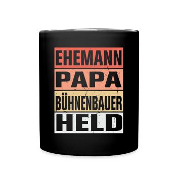 Busfahrer Vater Ehemann Held - Tasse einfarbig - Schwarz - Vorne