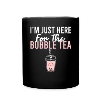 Bubble Tea Lover Gift - Full Colour Mug - black - Front
