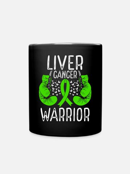 Liver Cancer Warrior Awareness Ribbon Gloves - Tasse einfarbig - Schwarz