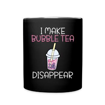Bubble Tea Lover Gift - Full Colour Mug - black - Front