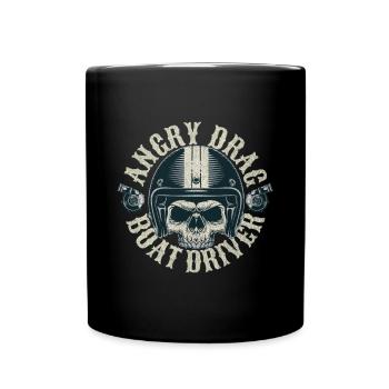 Drag Boat & Drag Boat Race Designs - Tasse einfarbig - Schwarz - Vorne