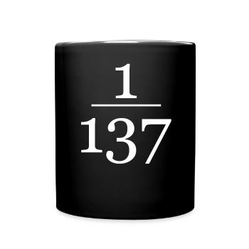 Physique des constantes de structure fine - Mug uni - noir - Devant
