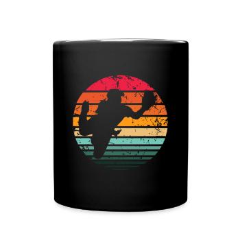Baseball - Tasse einfarbig - Schwarz - Vorne