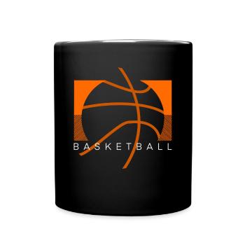Basketballer Basketball - Tasse einfarbig - Schwarz - Vorne