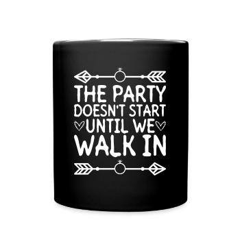 Mariage Tenue partenaire marié - Mug uni - noir - Devant