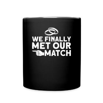 Mariage Tenue partenaire marié - Mug uni - noir - Devant