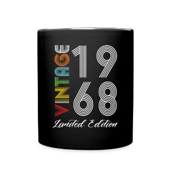Vintage 1968 Vintage Geburtstag Retro Vintage - Tasse einfarbig - Schwarz - Vorne