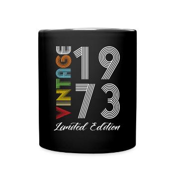 Vintage 1973 Vintage Birthday Retro Vintage - Full Colour Mug - black - Front