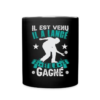 Pétanque Humour - Mug uni - noir - Devant