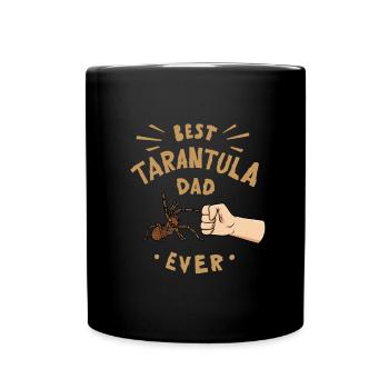 Vogelspinnen Terrarium Tarantel Papa - Tasse einfarbig - Schwarz - Vorne