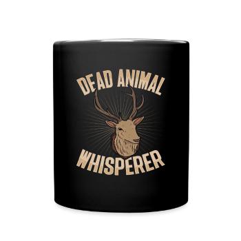 Taxidermist design for stuffing animals - Full Colour Mug - black - Front