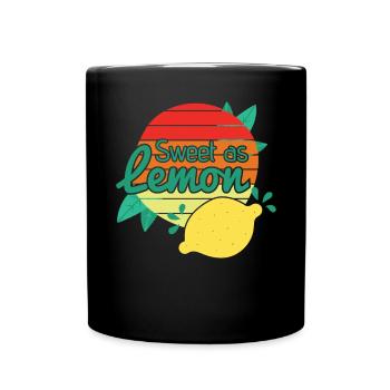Fresh Style Lemon Lemonade - Full Colour Mug - black - Front