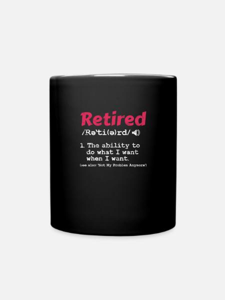 Retirement - Full Colour Mug - black