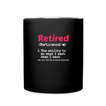 Pension de retraite Pension de pensionné Cadeau de pension de pensionné - Mug uni - noir - Devant