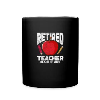 Ruhestand Lehrer - Tasse einfarbig - Schwarz - Vorne
